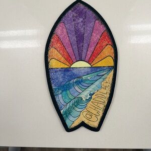 Colorful Surfboard Shaped Mat (Chadd Lacy + Babedrienne)